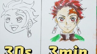 [Anime][Demon Slayer: Kimetsu no Yaiba]Tutorial Sketsa Kamado Tanjirou