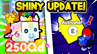 SHINY UPDATE is OP! | SECRET SHINY RELIC, SIGNED PETS + CROWNED PETS in Pet Simulator X! (Roblox)