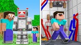 TINY NOOB INSIDE a ROBOT in Minecraft ! Pro Pranked Noob Like Maizen Mikey and JJ
