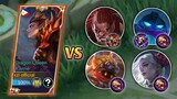 KARRIE VS 4 TANKY HEROES AND COUNTER ITEMS🤯 MLBB