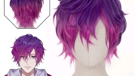 [Manqidiange] Virtual anchor Rainbow Club Uki cos wig styling tutorial