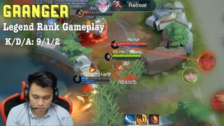 Granger Legend Rank Gameplay | Mythic rank gameplay [K2 Zoro]