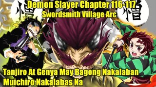 Tanjiro At Genya May bagong Nakalaban | Muichiro Nakalabas na Chapter 116-117