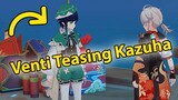 Venti Teasing Kaedehara Kazuha  -  Genshin Impact Update 3.4