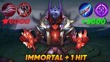 TOP GLOBAL DYRROTH BEST IMMORTAL ONE HIT BUILD 100% INSANE DAMAGE IN HIGH RANKED GAME! MLBB