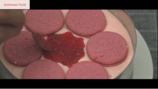 Japan cooking : Pink oreo cheesecake 5 #congthucmonngon