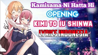 『Yanagi nagi』【Kimi To Iu Shinwa】Kamisama Ni Natta Hi Lyrics Terjemahan Indonesia