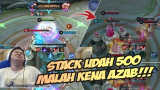 PERCUMA STACK 500 KALAU ENDINGNYA BEGINI!!!