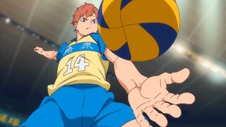 ハイキュー!! TO THE TOP - 日向が常に彼の攻撃を見抜くと、宮治はパニックに陥ります | the ultimate pinch serve!