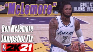 Ben McLemore Jumpshot Fix NBA2K21 with Side-by-Side Comparison