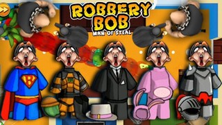 Robbery Bob - All Costumes Funny Video Game Part 153