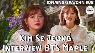 [MULTI SUB] Kim Se Jeong Interview BTS Maple Story! I'm like the empress~