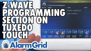 Getting Into the Z-Wave Programming Section of a Tuxedo Touch Keypad