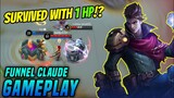 FUNNEL CLAUDE IS STILL POWERFUL! - CLAUDE GAMEPLAY - MOBILE LEGENDS