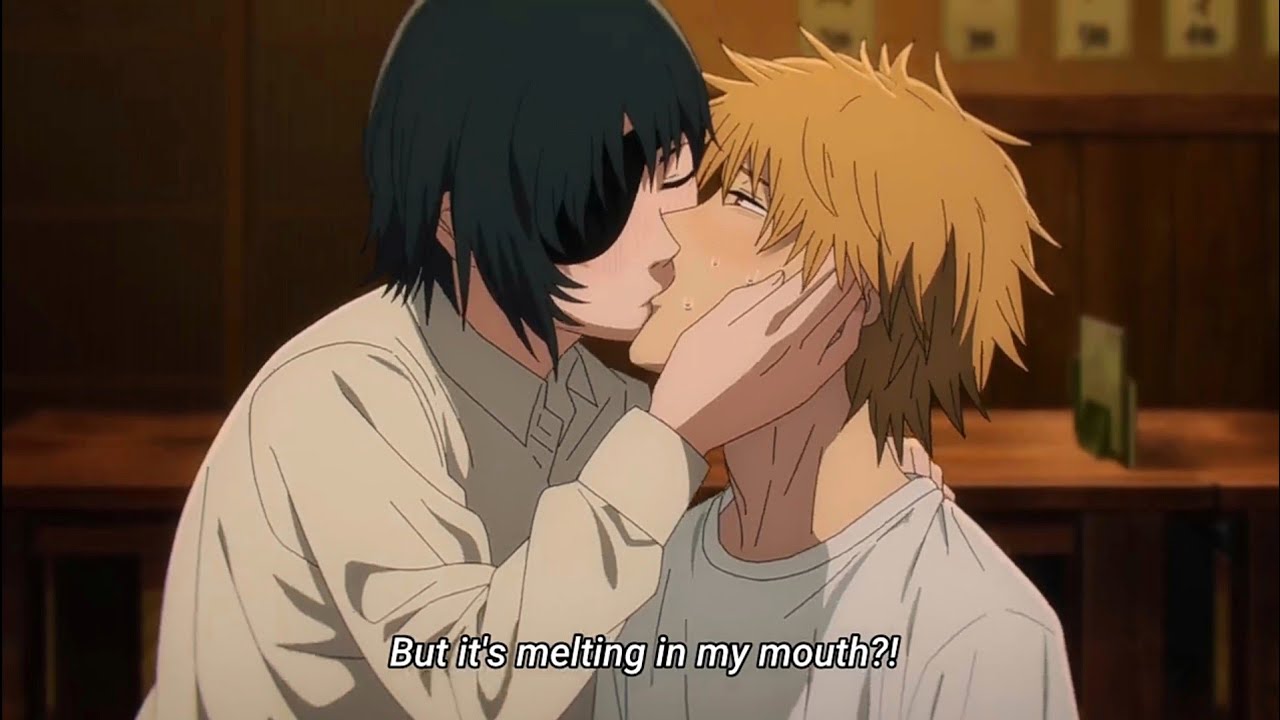 Himeno suddenly kiss Denji and pukes him || Chainsaw Man - BiliBili