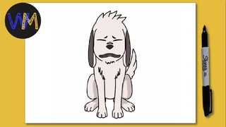 HOW TO DRAW AKAMARU EASY [NARUTO]