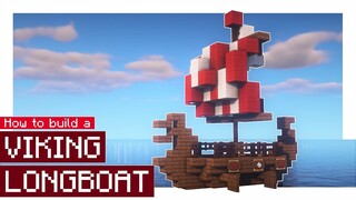 Minecraft: How to Build a Small Viking Longboat!