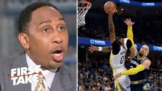 FIRST TAKE | Stephen A. rips Dillon Brooks’ flagrant foul on Gary Payton as Grizzlies beat Warriors