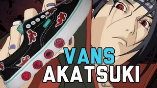 UKAY SHOES VANS CUSTOMIZ AKATSUKI | RED CLUONDS | SHARINGAN