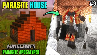 PARASITE HOUSE | Minecraft Parasite Apocalypse | In Telugu | #3 | THE COSMIC BOY