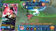 Layla Marksman Terkuat !!! 9/2/3 KDA MVP | The Best Gameplay Layla, Best Build and Emblem Layla