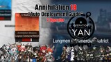 [Arknights] Annihilation 18 Lungmen Commercial District (7 Operator) - Strategy Deployment Guide