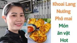 Cách làm món ăn vặt từ khoai lang kết hợp phô mai chảy " Món ăn vặt hot sịn xò" Minh Hạnh Trà Sữa