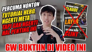 UDAH NONTON TUTORIAL HERO, TAU META" MPL TAPI MASI STUCK RANK ANDA? SILAHKAN NONTON INI