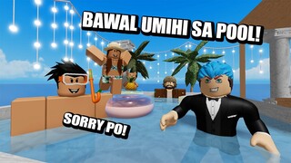 WATER PARK | ROBLOX | SWIMMING WITH FANS!