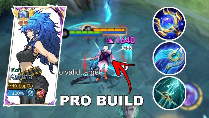 Karina Unlimited Kill Secure New Build 2024 | Mobile Legends