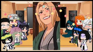 Hashira's react to Y/N as Tsunade Senju and Erza Scarlet(2/?)