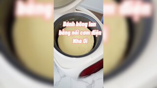 Bánh bông lan bằng nồi cơm điện