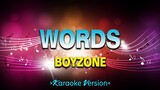 Words - Boyzone [Karaoke Version]