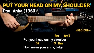 Put Your Head On My Shoulder - Paul Anka (1960) - Easy Guitar Chords Tutorial with Lyrics Part 2