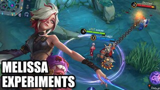 EXPERIMENTING WITH MELISSA'S ULTIMATE - MLBB - MOBILE LEGENDS LABORATOYMY