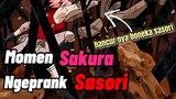 Momen ketika Sakura berhasil menghancurkan boneka Sasori | Backsound musik
