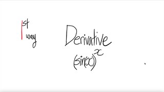 1st way: trig derivative (sin(x))^x