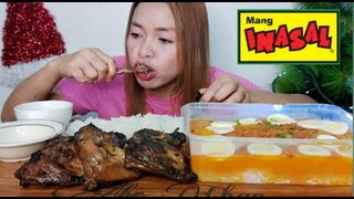 MUKBANG/MANG INASAL FAMILY SIZE/CHICKEN THIGH AND PALABOK