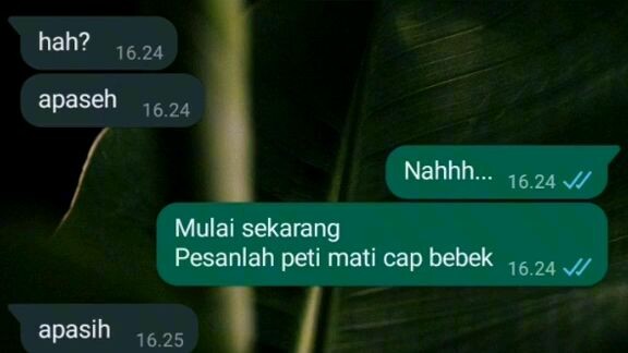 maap ya aku lagi gabuz