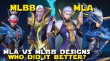 MLA VS MLBB HERO DESIGNS! | DIFFERENT HERO DESIGNS OF THE SAME CHARACTER! | MOBILE LEGENDS!