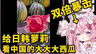 如何欺负日韩萝莉？给她看中国的大西瓜就行了【猫宫心爱】