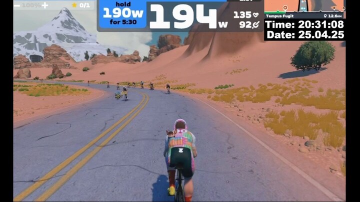 Zwift Cycling Workout 25.04.2025