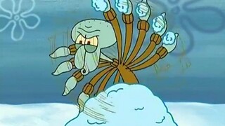 Show off your power! Squidward transforms into a real octopus