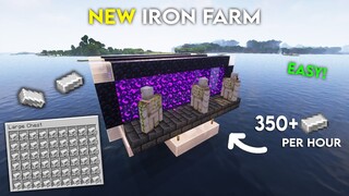 NEW Minecraft 1.19 IRON FARM TUTORIAL | 350 Iron Per Hour Easy