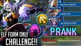 Selena Challenge Prank on Rank Game | Selena Elf Form Only No SS Challenge 😂 |Marksman Selena Prank