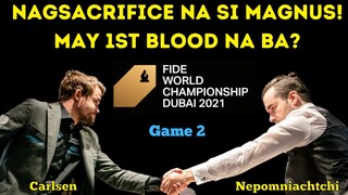 KAKAIBA ANG LABAN! PAASA😂 World Chess Championship 2021Magnus Carlsen vs Ian Nepomniachtchi Game 2