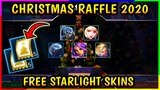 FREE STARLIGHT SKINS!! CHRISTMAS RAFFLE EVENT 2020 - MOBILE LEGENDS