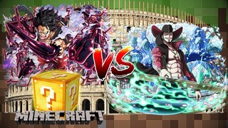 ลักกี้บล็อกลูฟี่เกียร์ 4 ปะทะ ตาเหยี่ยว มิฮอร์ค!! | Minecraft One Piece Lucky Block Ep.2