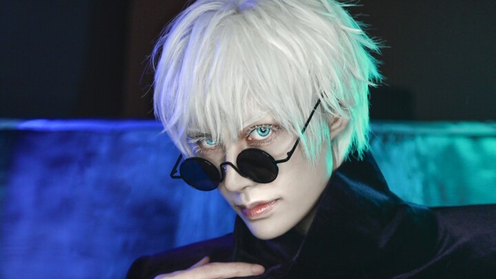 [Moon Dark] How should a handsome guy with white eyelashes apply eye makeup? ! / Gojo Satoru COS Mak