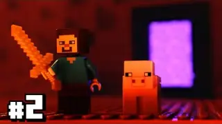 LEGO Minecraft: Night of the Nether (Part 2) | Stop Motion Brickfilm